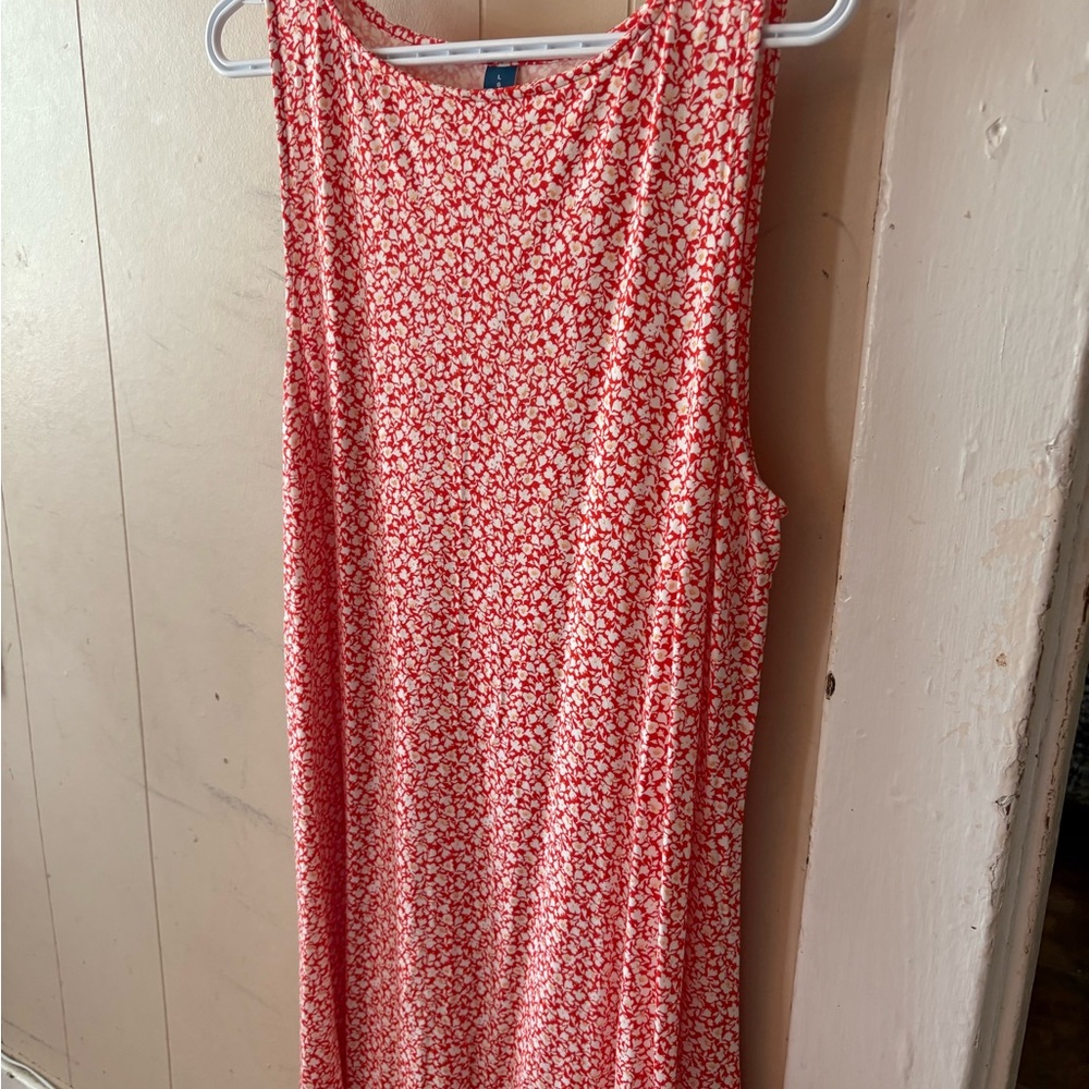Old Navy Pink Sleeveless Sundress Midi
